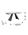 MESA COMEDOR EXT.·ALAI· BLANCA